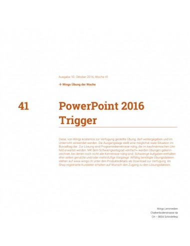 UdW 1641 PowerPoint Trigger