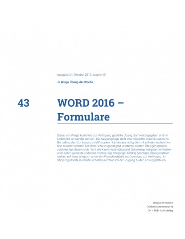 UdW 1643 Word Formulare