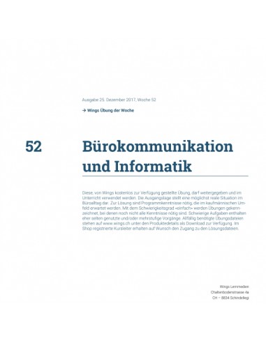 UdW 1752 Bürokommunikation Informatik