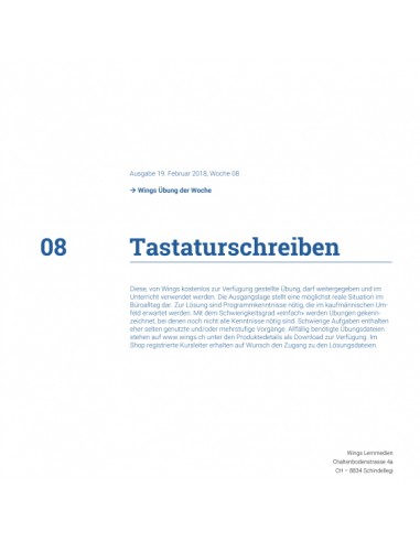 UdW 1808 Korrespondenz Tastaturschreiben