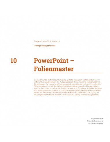 UdW 1810 PowerPoint Folienmaster