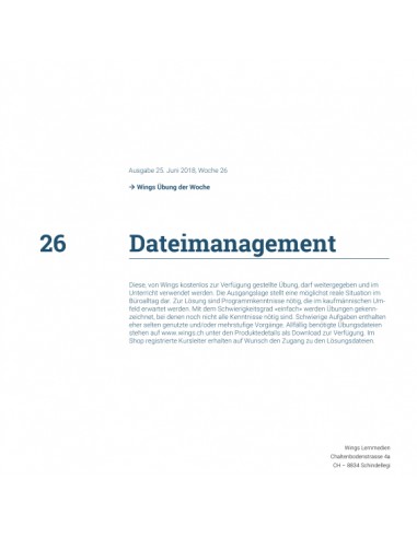 UdW 1826 Windows Dateimanagement