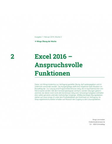 UdW 1902 Excel Anspruchsvolle Funktionen