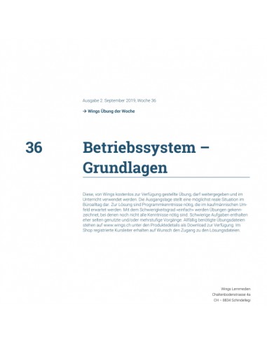 UdW 1936 Informatik Betriebssystem