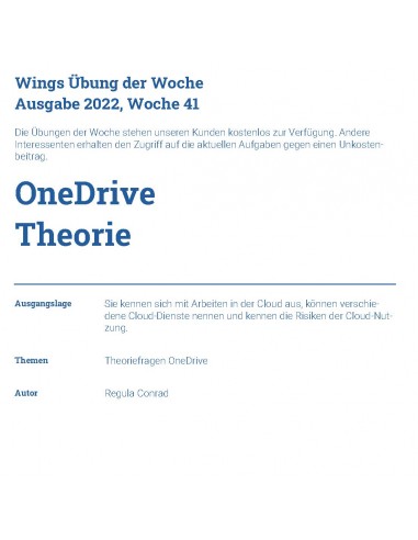 UdW 2241 OneDrive Theorie