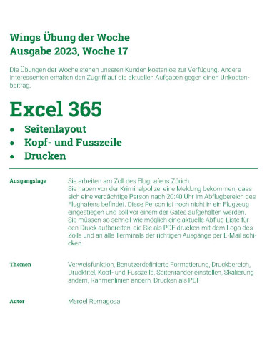 UdW 2317 Excel 365 - Seitenlayout,...