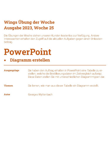 UdW 2325 PowerPoint - Diagramm erstellen