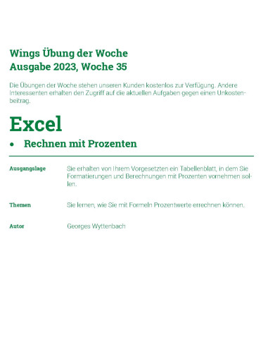 UdW 2335 - Excel 365 - Rechnen mit...