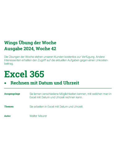 UdW 2442 Excel 365 - Rechnen mit...